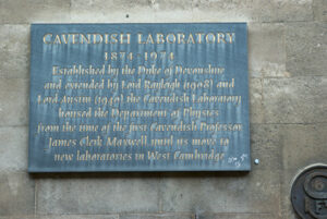 Cavendish Laboratory Plaque