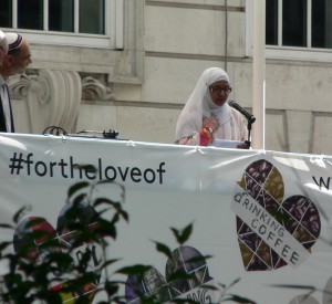 Speaker at Climate Change Rally