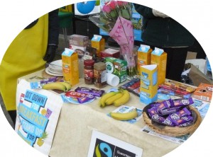 Fairtrade food stall